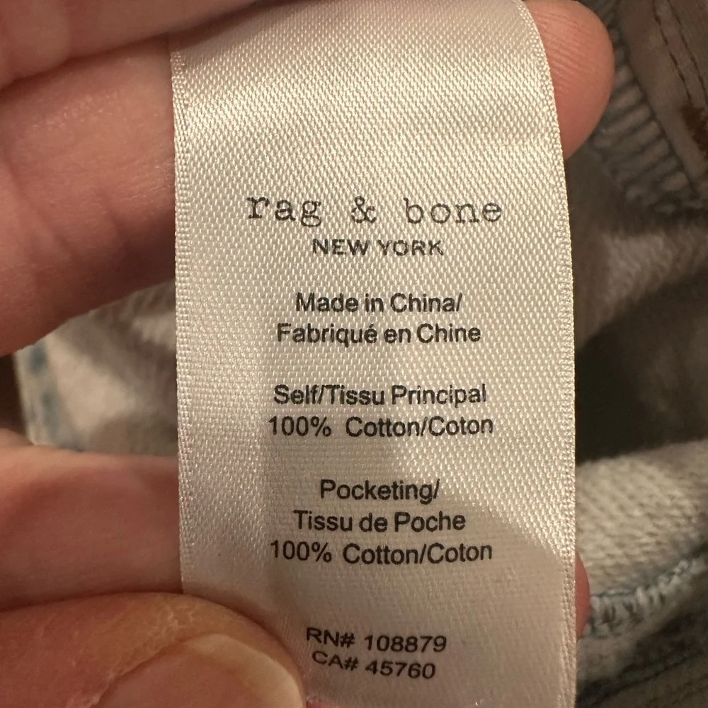 Cropped Miramar Sofie Wide-Leg Jeans Rag & Bone Women's 25 - Picture 6 of 11